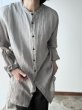画像3: 【n.VB】120/1 Ramie Twill LONG SHIRT (3)
