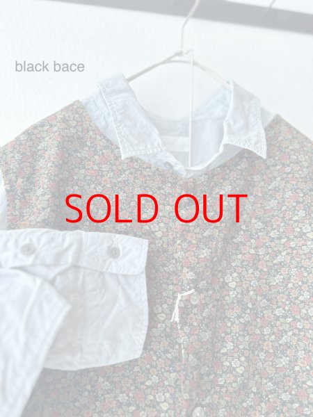 画像4: prit 40/1キャラメルコール小花プリント 2wayベスト 【クリックポスト（185円）発送可能】 (4)