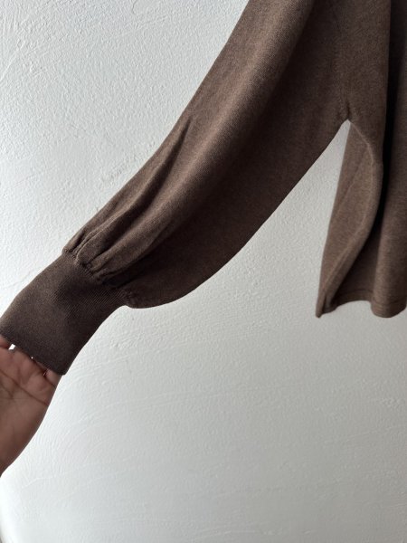 画像8: NATURAL LAUNDRY 綿ウールカシミヤ ギャザープルオーバー (8)