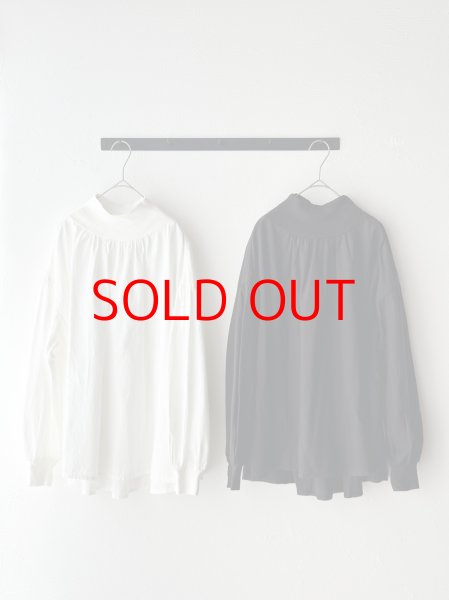 画像1: NATURAL LAUNDRY ソフテンブロード リブギャザープルオーバー (1)