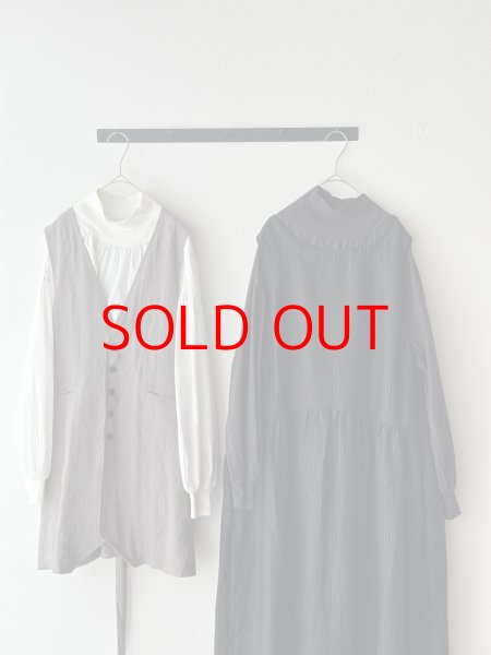 画像3: NATURAL LAUNDRY ソフテンブロード リブギャザープルオーバー (3)