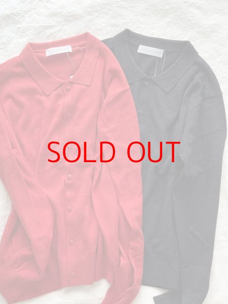 画像8: nouvelles du paradis ムーコットン ポロカーディガン (8)