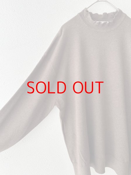 画像6: nouvelles du paradis ムーコットンフリルハイネック (6)