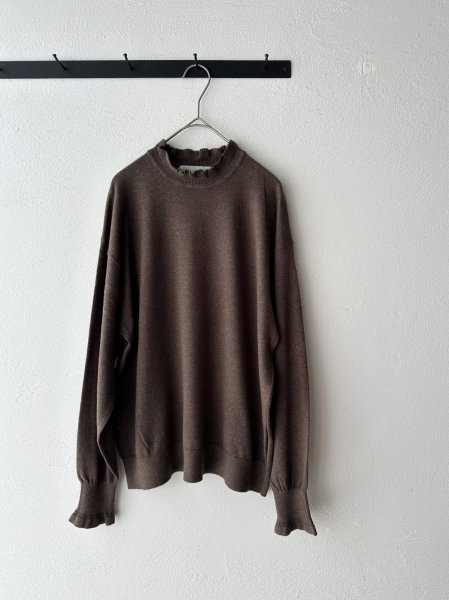 画像4: nouvelles du paradis ムーコットンフリルハイネック (4)