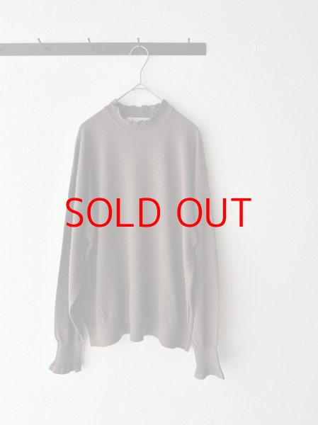 画像4: nouvelles du paradis ムーコットンフリルハイネック (4)