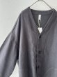 画像7: prit 25/1フレンチリネンツイル起毛 ノーカラージャケット (7)