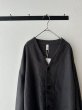 画像4: prit 25/1フレンチリネンツイル起毛 ノーカラージャケット (4)