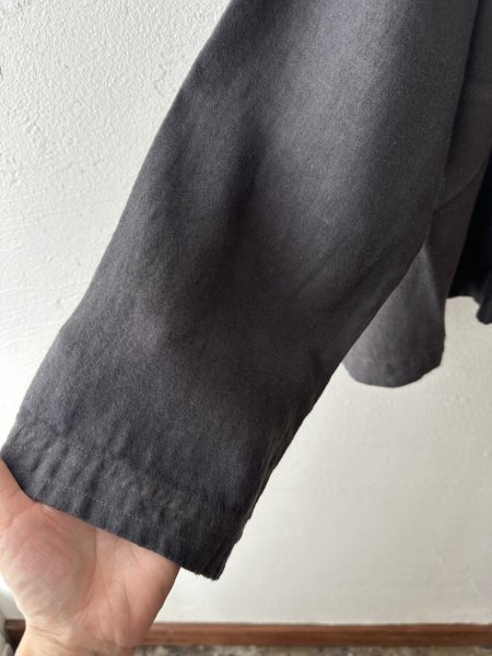 画像6: prit 25/1フレンチリネンツイル起毛 ノーカラージャケット (6)