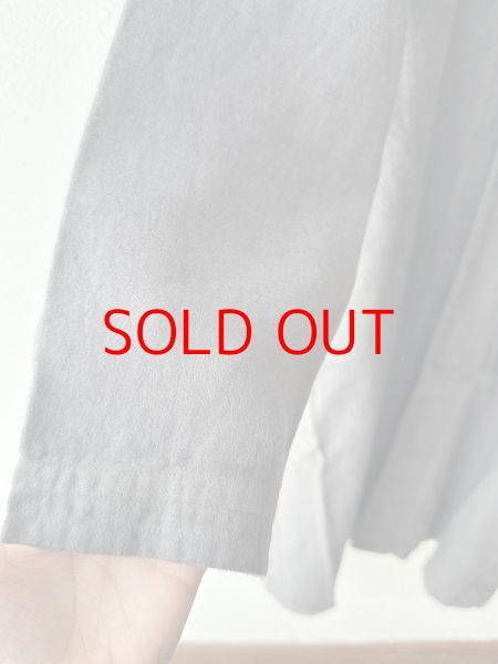 画像9: prit 25/1フレンチリネンツイル起毛 ノーカラーコート (9)