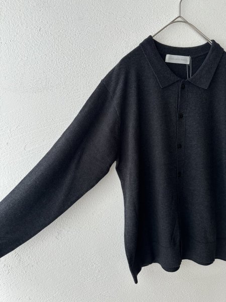 画像9: nouvelles du paradis ムーコットン ポロカーディガン (9)