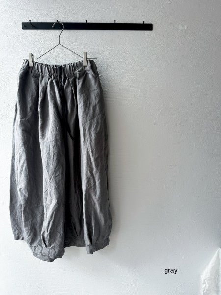 画像3: Luminaes コルトレイクリネン タックボリュームPT (3)