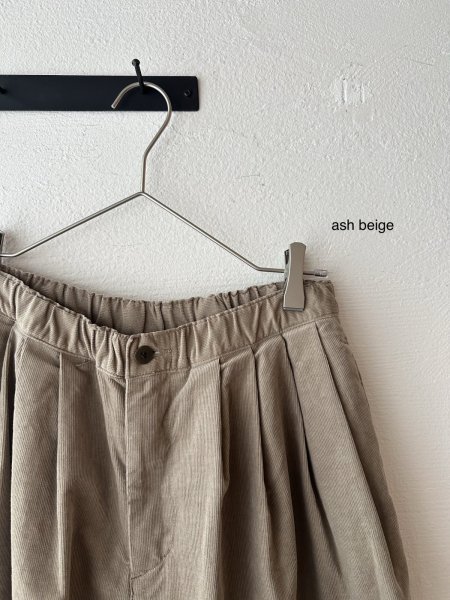 画像2: grin 18wコーデュロイ タックラインパンツ (2)