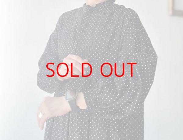 画像2: Véritécoeur ドットフリルワンピース (2)