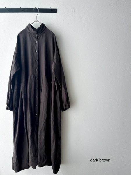 画像7: Luminaes コルトレイクリネン コートワンピース (7)