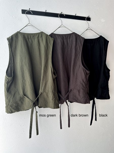 画像12: Luminaes コルトレイクリネン スーツベスト  (12)