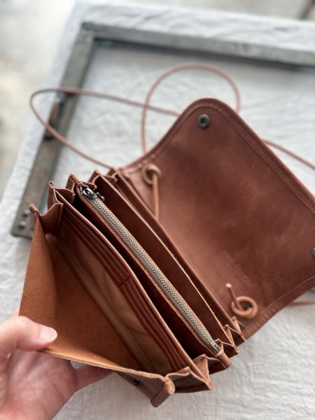 画像2: non-fragile 本革ハラコお財布ポシェット  (2)