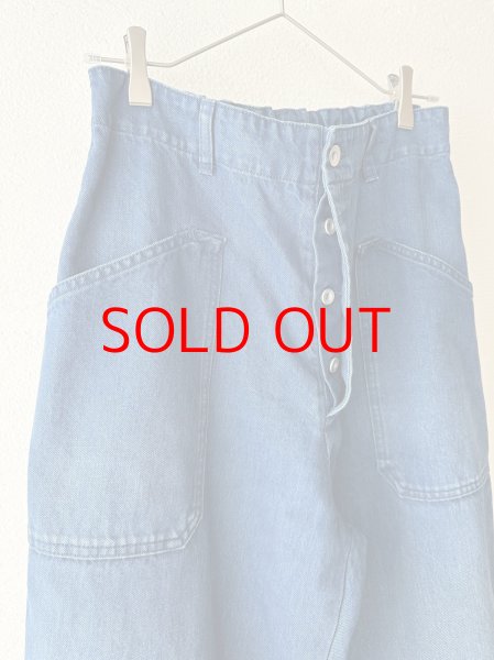 画像13: Veritecoeur デニムユーティリティーパンツ (13)