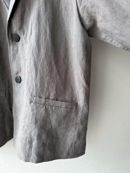 画像14: Luminaes コルトレイクリネン ロングジャケット (14)