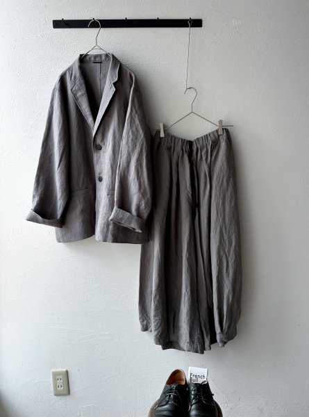 画像8: Luminaes コルトレイクリネン ロングジャケット (8)
