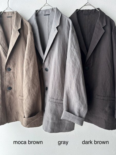 画像10: Luminaes コルトレイクリネン ロングジャケット (10)