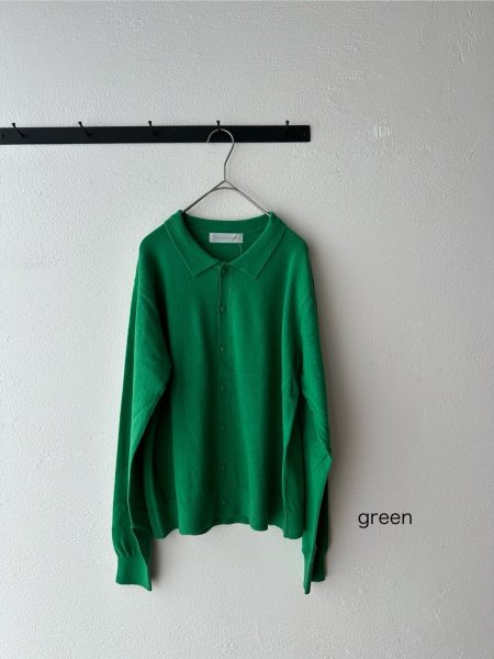 画像6: nouvelles du paradis ムーコットン ポロカーディガン (6)