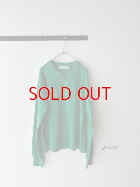 画像9: nouvelles du paradis ムーコットン ポロカーディガン (9)