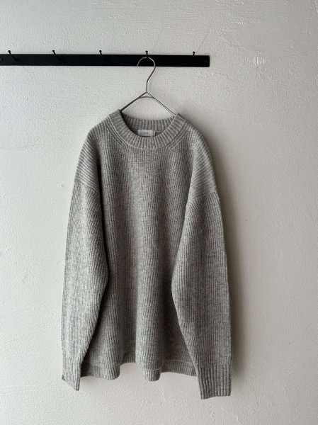 画像8: *sale30%off* prit 2/15ラムウール7G片畦編み ワイドプルオーバー (8)