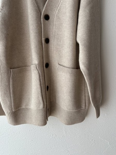 画像11: prit 2/15ラムウール5G天竺編み Vネックワイドカーディガン (11)