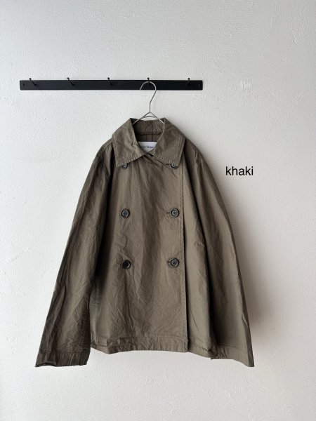 画像8: Veritecoeur ダブルボタンショートコート (8)