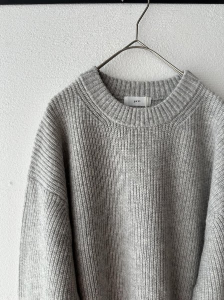 画像9: *sale30%off* prit 2/15ラムウール7G片畦編み ワイドプルオーバー (9)