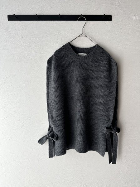 画像12: prit 2/15ラムウール7G片畦編み サイドリボンベスト (12)