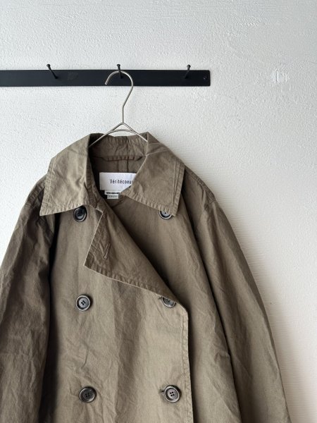 画像14: Veritecoeur ダブルボタンショートコート (14)