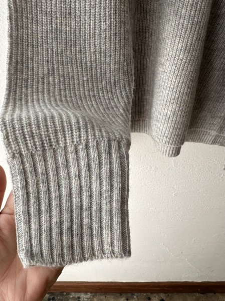 画像11: *sale30%off* prit 2/15ラムウール7G片畦編み ワイドプルオーバー (11)