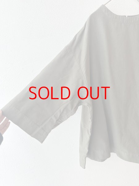 画像13: *sale30%off* prit 40/1ネルモールスキン 7分袖ボトルネックプルオーバー (13)