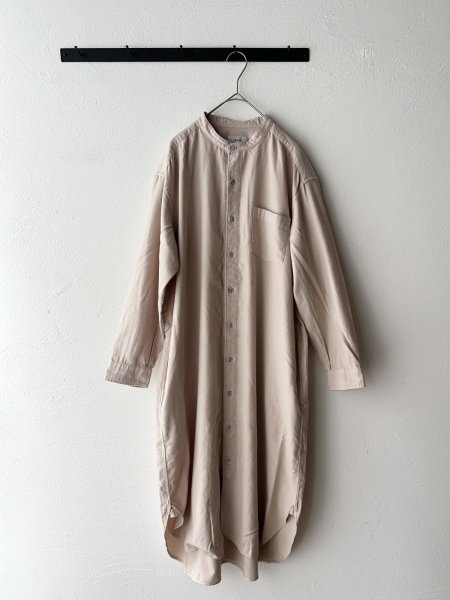 画像4: *sale30%off* RINEN 40/1ライトモールスキン スタンドカラーワンピース (4)