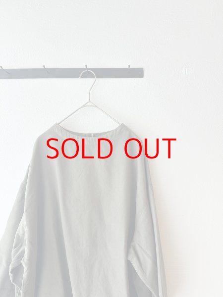 画像11: *sale30%off* prit 40/1ネルモールスキン 7分袖ボトルネックプルオーバー (11)