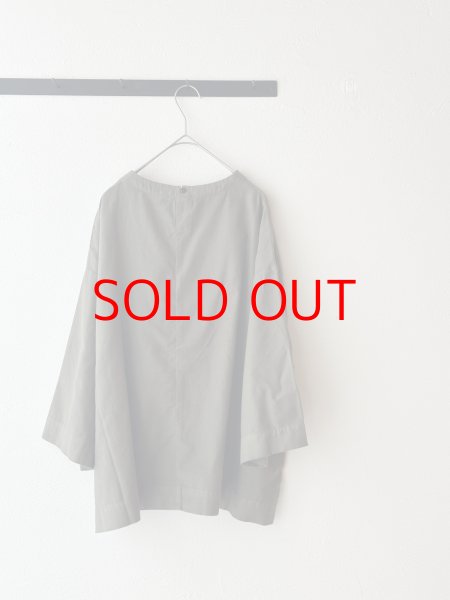 画像16: *sale30%off* prit 40/1ネルモールスキン 7分袖ボトルネックプルオーバー (16)