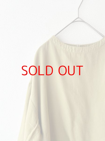 画像9: *sale30%off* prit 40/1ネルモールスキン 7分袖ボトルネックプルオーバー (9)