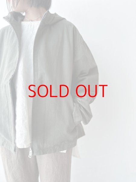 画像3: NATURAL LAUNDRY コットンリネンポプリン ジップアップブルゾン (3)