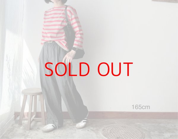 画像1: *sale30%off* nouvelles du paradis ヴァン天竺ボーダー　8分袖プルオーバー (1)