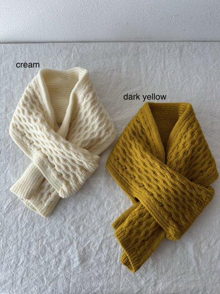 画像3: French Bull ハニカムミニマフラー (3)