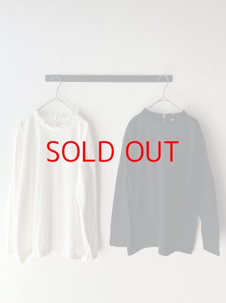 画像4: *sale40%off* grin 40/2天竺 × 布帛 フリルPO【クリックポスト（185円）発送可能】 (4)