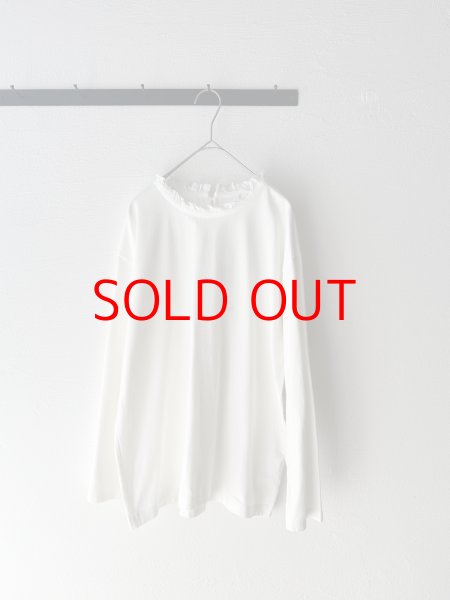 画像7: *sale40%off* grin 40/2天竺 × 布帛 フリルPO【クリックポスト（185円）発送可能】 (7)