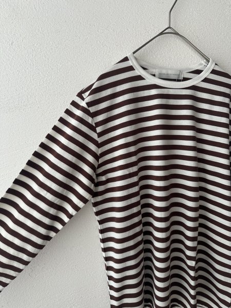 画像5: nouvelles du paradis トロワ天竺ボーダー クルーT (5)