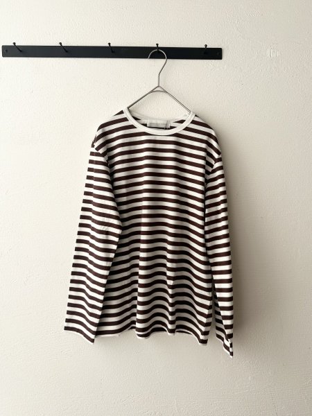 画像3: nouvelles du paradis トロワ天竺ボーダー クルーT (3)