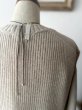 画像10: prit 2/15ラムウール7G片畦編み サイドリボンベスト (10)