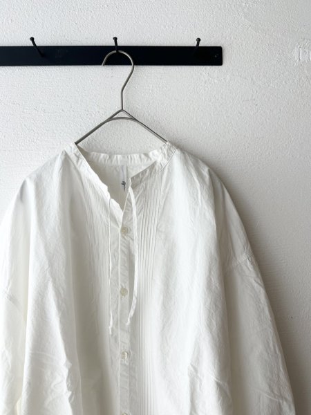 画像2: grin コットンリネンダンプ ピンタックシャツ【クリックポスト(185円)発送可能】 (2)