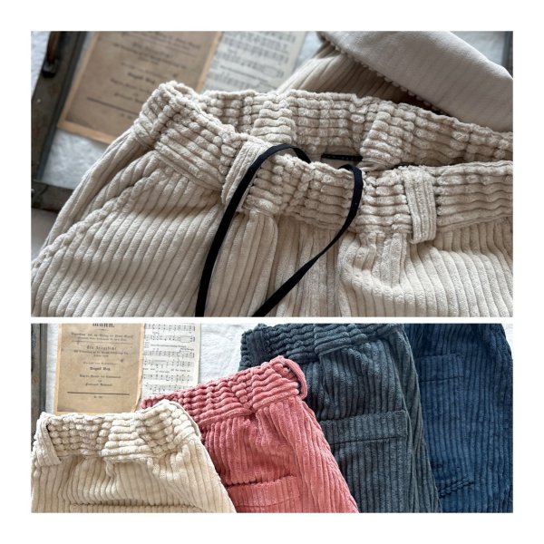 画像1: Luminaes 太畝コーデュロイ トラウザーPT (1)