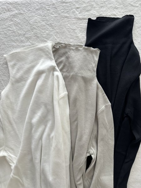 画像1: nouvelles du paradis スーピマ接結ハイネック 【クリックポスト(185円)発送可能】 (1)