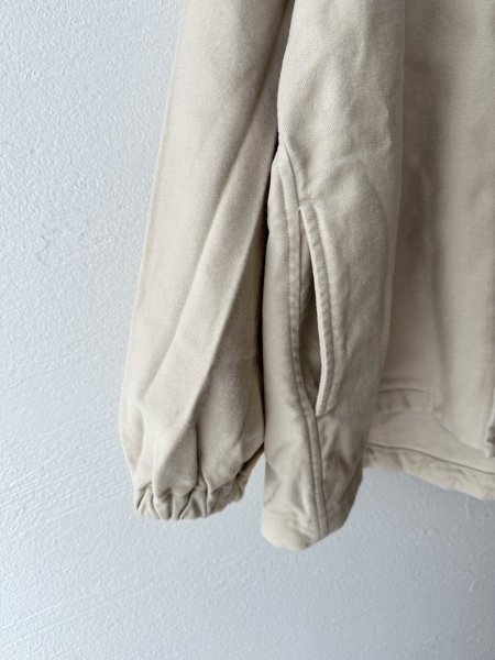 画像9: prit 甘撚ドビースエード起毛 ネルカラー裾ヒモショートブルゾン (9)